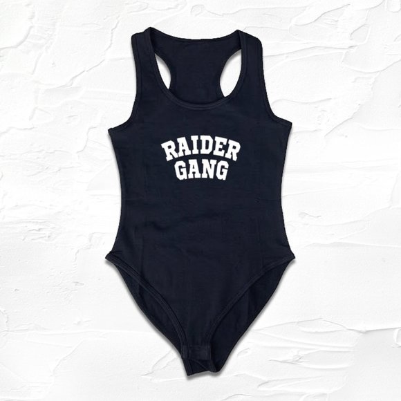 Las Vegas Raider Gang/Nation Team bodysuit Onepiece GF/mom/mothers gift - Picture 1 of 4